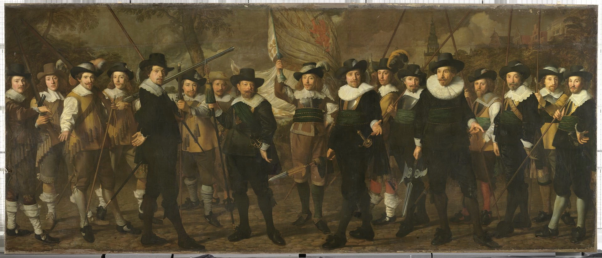 Fucilieri del Distretto IX sotto il capitano Jacob Rogh e il tenente Anthonie de Lange Identificazione - Amsterdam Museum